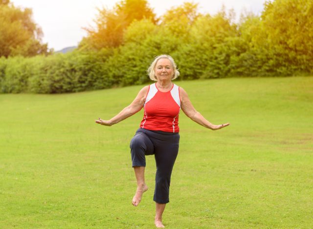 Seniors exercising